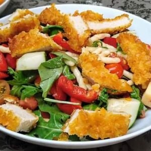 Trofie salade met krokante kip