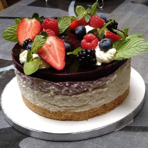 No bake Cheesecake met fruit - receptenwijzer.be