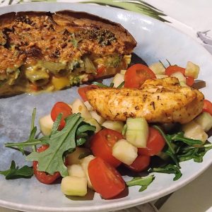 Rijkelijk gevulde wrapquiche uit de airfryer